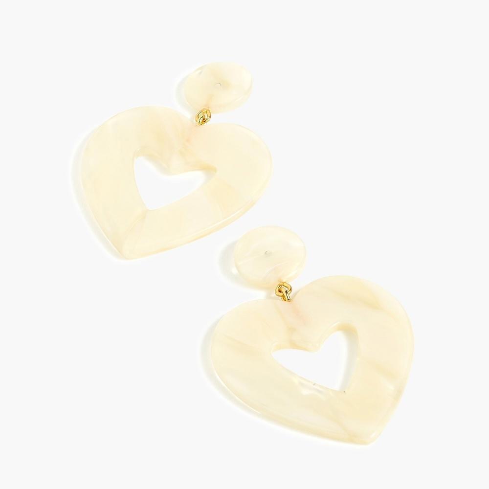 J.Crew Oversized Heart Earrings